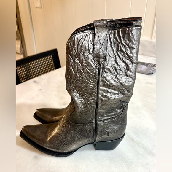 Frye Shoes - Frye Gunmetal Leather Boots
